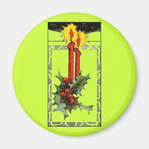 Magnet de bougies de Noël
