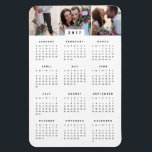 Magnet de calendrier annuel minime 4x6 photo<br><div class="desc">Customisez votre aimant calendrier annuel avec des photos personnalisées !</div>
