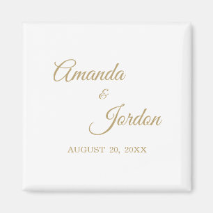 Magnet de calligraphie or simple