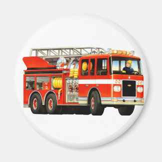 Magnet de camion de pompier pour enfant