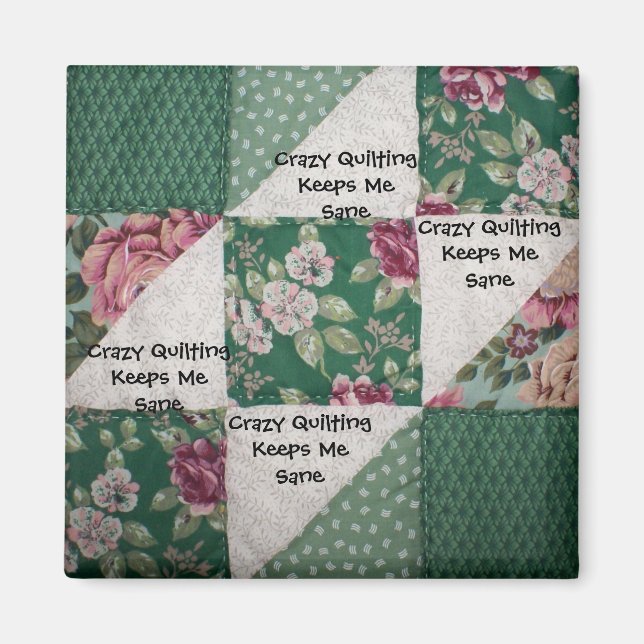 Magnet de Carré crazy Quiling (Devant)