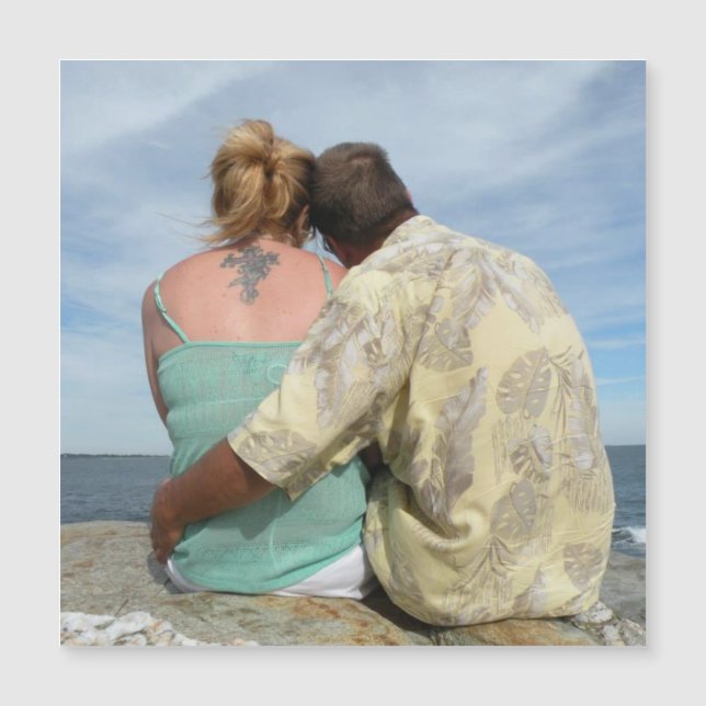 Magnet de Carré photo personnalisé (Devant)