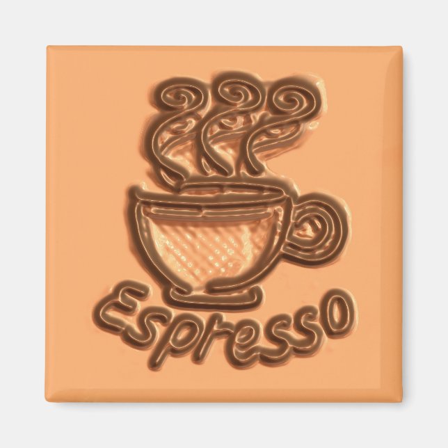 Magnet de carreaux d'Espresso (Devant)
