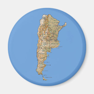 Magnet de carte Argentine