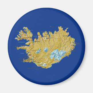 Magnet de carte Islande