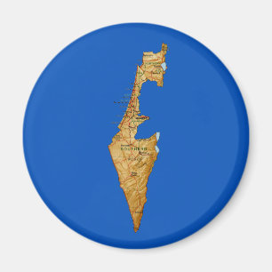 Magnet de carte Israël