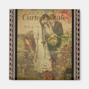 Magnet de carte postale française