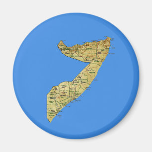 Magnet de carte Somalie