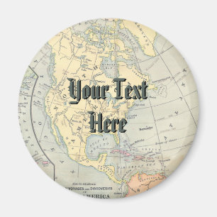 Magnet de carte vintage