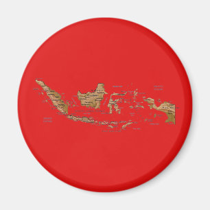 Magnet de cartes Indonésie