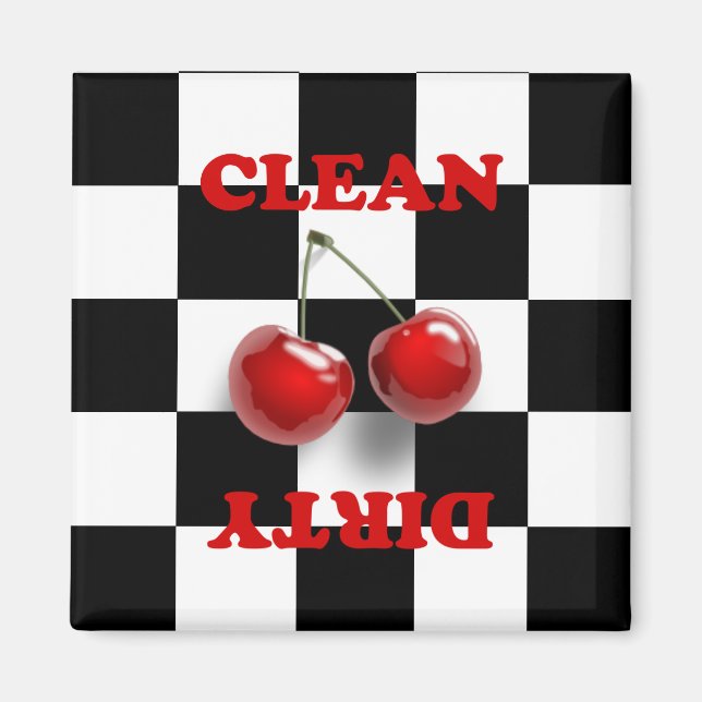 Magnet de cerises en carton (Devant)