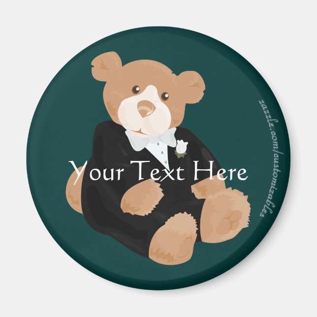 Magnet de chambre nounours (Devant)