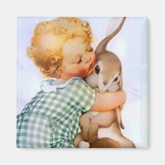 Magnet de charrette de Pâques Bunny