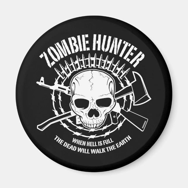 Magnet de chasseur de zombie (Devant)