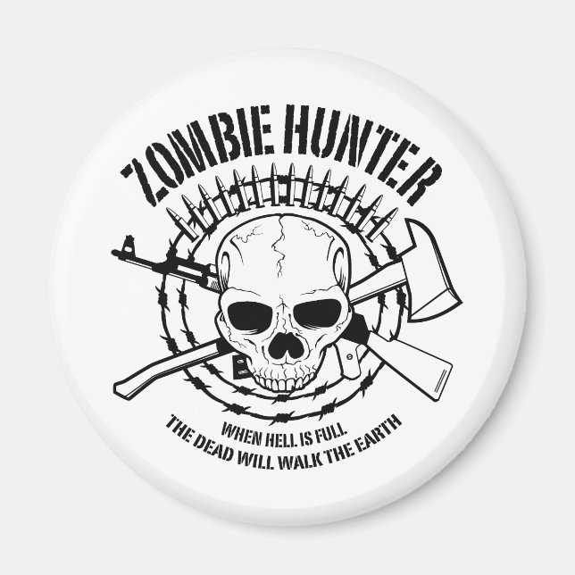Magnet de chasseur de zombie (Devant)