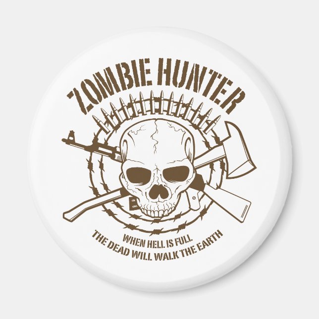 Magnet de chasseur de zombie (Devant)