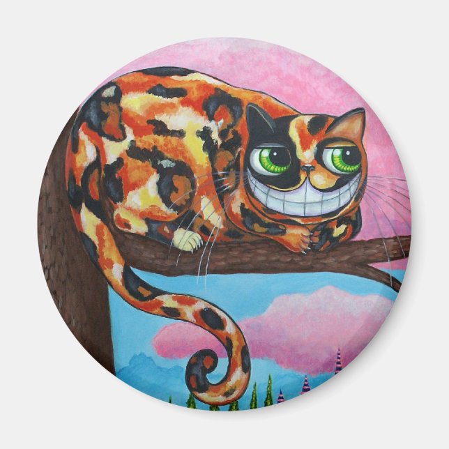 Magnet de chat Cheshire (Devant)