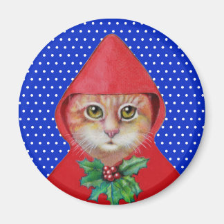 Magnet de chat de Noël