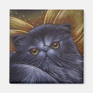 Magnet de chats de fées de Perse Noir