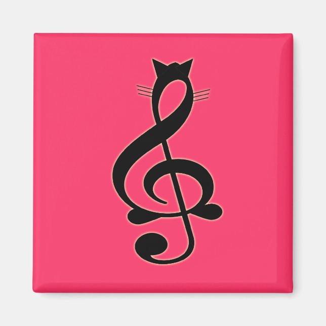 Magnet de chats de jazz (Devant)