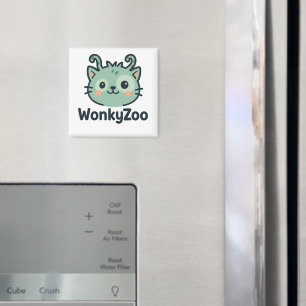 Magnet de chats du zoo Wonky Décor drôle du réfr