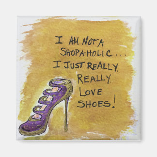 Magnet de chaussures - Je ne suis pas un Shopaholi