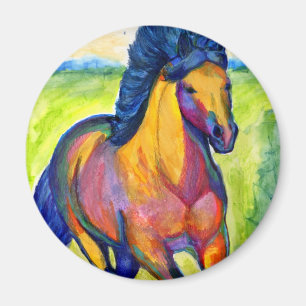 Magnet de cheval de couleur d'eau