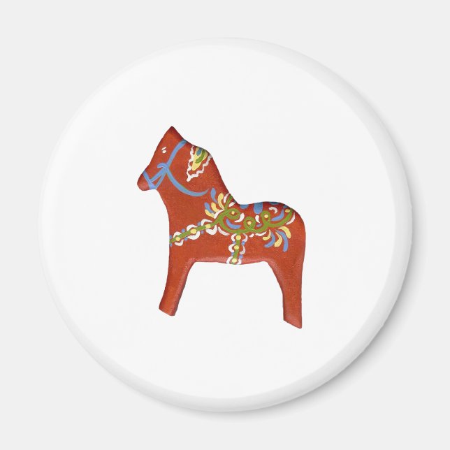Magnet de Cheval Rouge (Devant)
