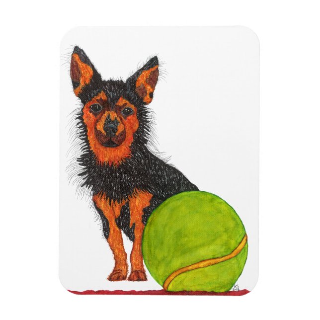Magnet de chien de Chorkie mignet et adorable 3"x4 (Vertical)