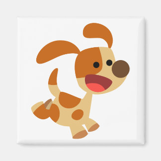 Magnet de chien de dessin mignon