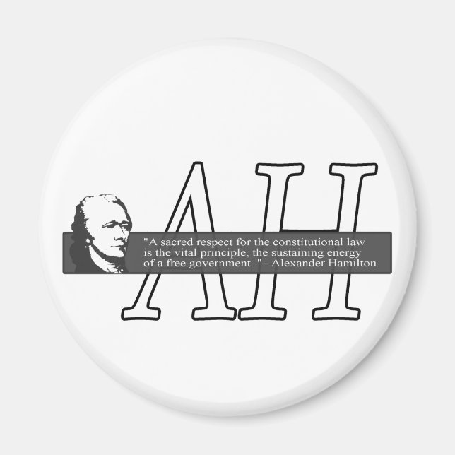 Magnet de citation Alexander Hamilton (Devant)