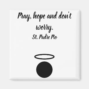 Magnet de citation de St. Padre Pio