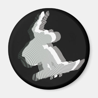 Magnet de conception du logo de snowboard