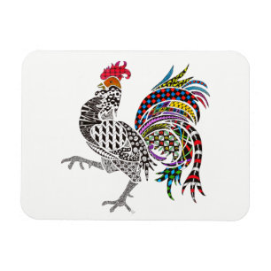 Magnet de coq 3 po x 4 po