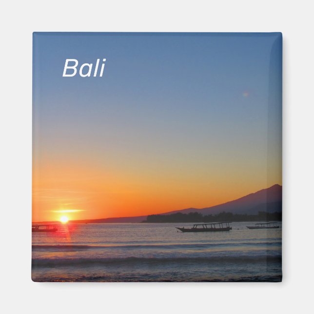 Magnet de coucher de soleil de Bali (Devant)