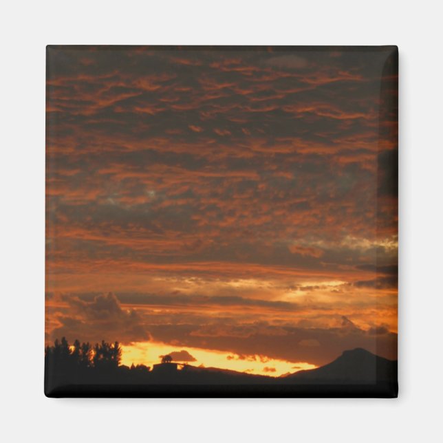 Magnet de coucher de soleil du désert n° 1 (Devant)
