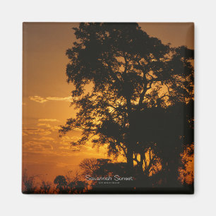 Magnet de coucher de soleil Savannah