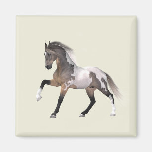 Magnet de course du cheval de peinture