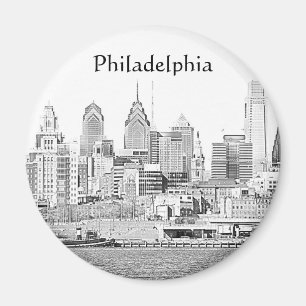 Magnet de croquis Philadelphie