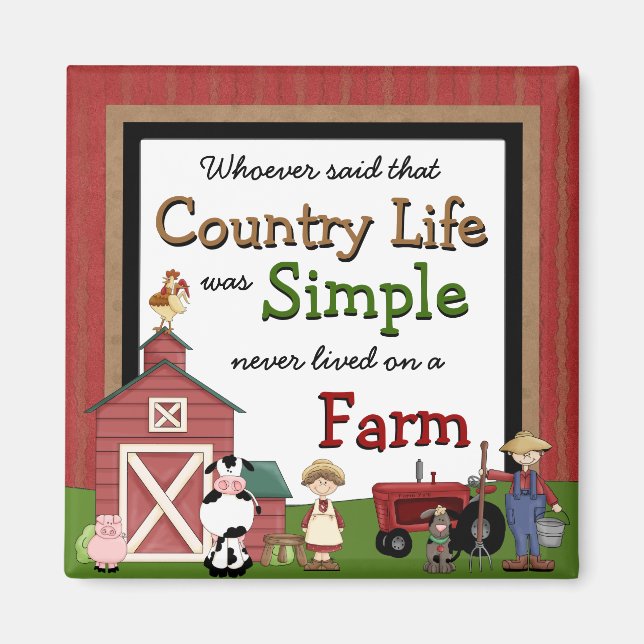 Magnet de cuisine Country Life (Devant)