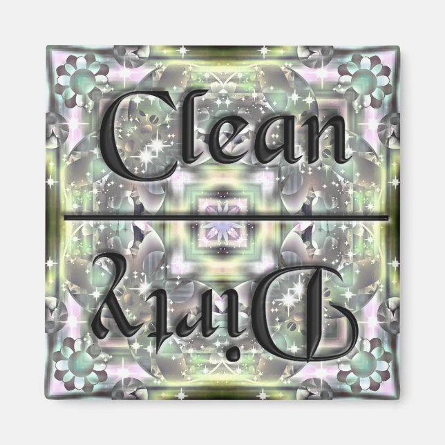 Magnet de cuisine propre et sale (Devant)