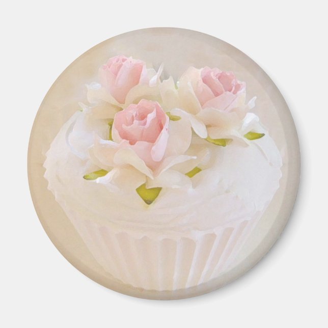 Magnet de cupcake de style Vintage (Devant)