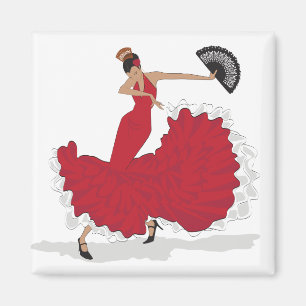 Magnet de danse flamenco
