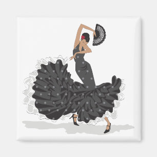 Magnet de danse flamenco