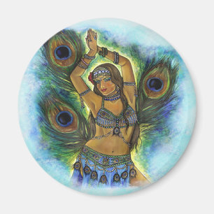 Magnet de danseur de paon