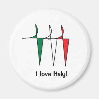 Magnet de danseurs italiens
