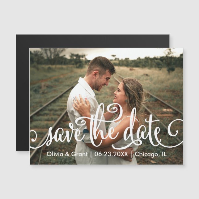 Magnet de Date de Sauvegarde de Calligraphie de Sc (Devant / Derrière)