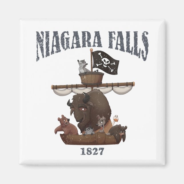 Magnet de démarrage publicitaire de Niagara Falls (Devant)