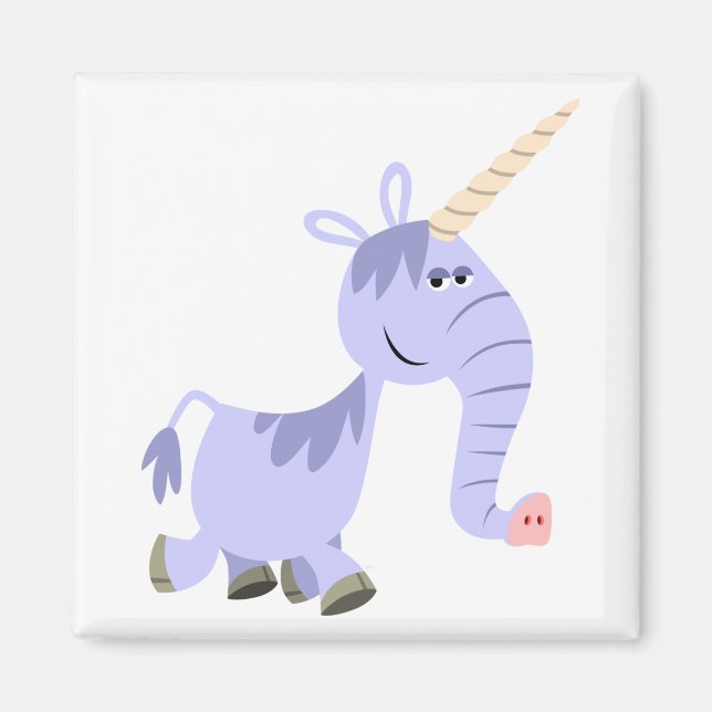 Magnet de dessin inhabituel Unicorn (Devant)