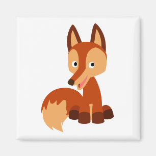 Magnet de dessin mignon Fox
